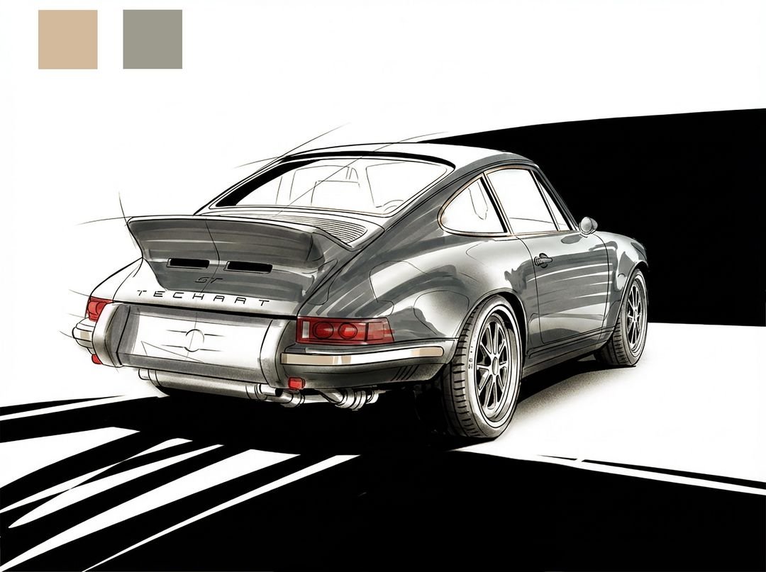 TECHART GTclassic デザインスケッチ